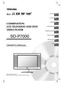 Manual Toshiba SD-P7000 LCD Television