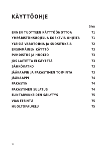 Käyttöohje Whirlpool ART 477/A Jääkaappipakastin