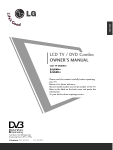 Manual LG 26LG4000 LCD Television