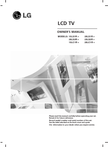 Manual LG 20LS1R LCD Television