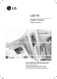 Manual LG 20LS3R LCD Television