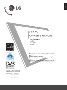 Manual LG 22LG3010 LCD Television