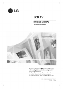 Handleiding LG 23LC1R LCD televisie