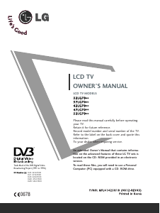 Manuale LG 32LG7000.AEU LCD televisore