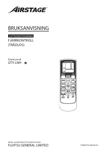 Bruksanvisning Airstage UTY-LNH Fjärrkontroll