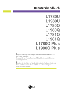 Bedienungsanleitung LG L1780QP LCD monitor