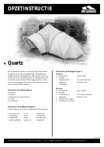 Handleiding De Waard Quartz Tent