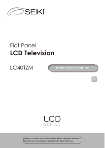 Manual SEIKI LC40TZM LCD Television