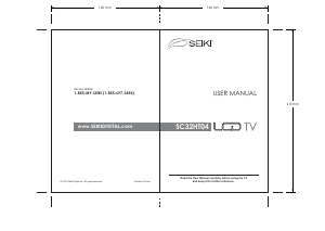 Manual SEIKI SC32HT04 LCD Television