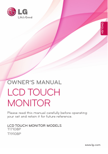 Handleiding LG T1910BP-BN LCD monitor
