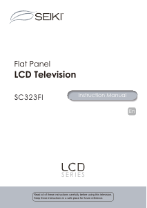 Manual SEIKI SC232FI LCD Television