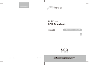 Handleiding SEIKI SC262FS LCD televisie
