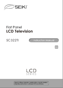 Manual SEIKI SC322TI LCD Television