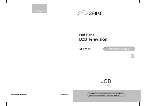 Manual SEIKI SC371TS LCD Television