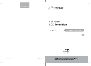 Manual SEIKI SC501TS LCD Television