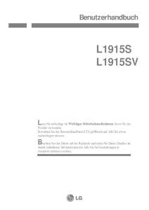 Bedienungsanleitung LG L1915SS LCD monitor