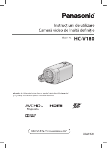 Manual Panasonic HC-V180 Cameră video