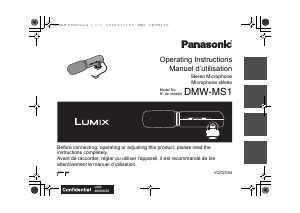 Handleiding Panasonic DMW-MS1PP Microfoon