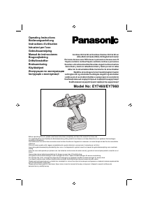 Руководство Panasonic EY7460 Дрель-шуруповерт