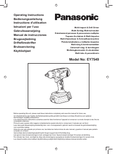 Brugsanvisning Panasonic EY7549 Bore-skruemaskine