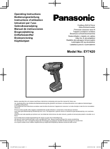 Manual de uso Panasonic EY7420 Atornillador taladrador