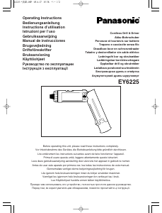 Bruksanvisning Panasonic EY6225CQ Borrskruvdragare