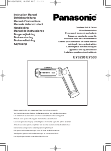 Bruksanvisning Panasonic EY6220D Borrskruvdragare