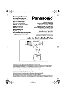 Käyttöohje Panasonic EY6409GQKW Porakone-ruuvinväännin