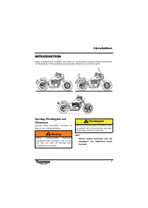 Bruksanvisning Triumph America LT Motorcykel