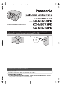 Instrukcja Panasonic KX-MB783PD Drukarka wielofunkcyjna