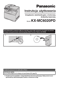 Instrukcja Panasonic KX-MC6020PD Drukarka wielofunkcyjna