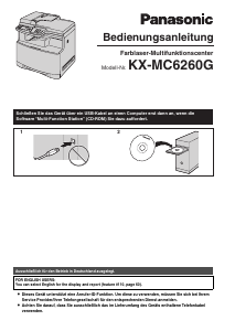 Bedienungsanleitung Panasonic KX-MC6260 Multifunktionsdrucker