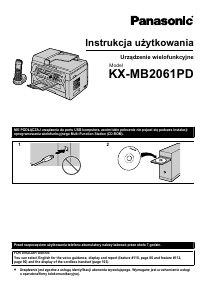 Instrukcja Panasonic KX-MB2061PD Drukarka wielofunkcyjna