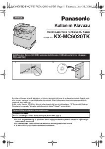 Kullanım kılavuzu Panasonic KX-MC6020TK Çok işlevli yazıcı