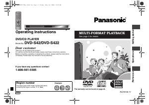 Handleiding Panasonic DVD-S422 DVD speler