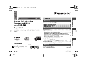 Manual Panasonic DVD-S29PLA Leitor de DVD