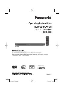 Handleiding Panasonic DVD-S38GN DVD speler