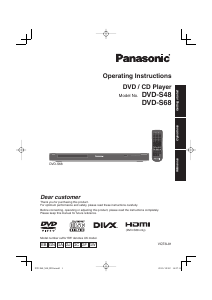 Manual Panasonic DVD-S68GA DVD Player