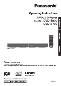 Handleiding Panasonic DVD-S500GF DVD speler
