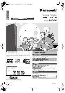 Bruksanvisning Panasonic DVD-S47P DVD spelare