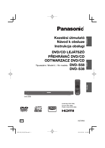 Manuál Panasonic DVD-S38 Přehrávač DVD