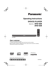 Bruksanvisning Panasonic DVD-S38GW DVD spelare