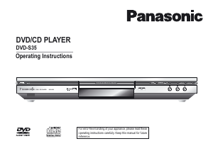 Bruksanvisning Panasonic DVD-S35 DVD spelare