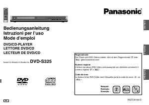 Manuale Panasonic DVD-S325 Lettore DVD