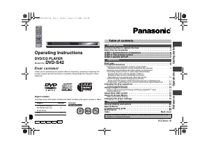 Handleiding Panasonic DVD-S42 DVD speler