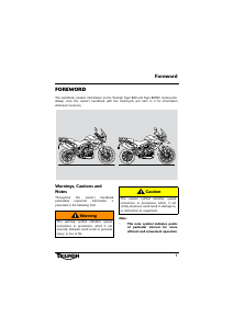 Handleiding Triumph Tiger 800 Motor