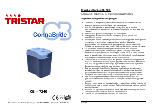 Handleiding Tristar KB-7240 Koelbox