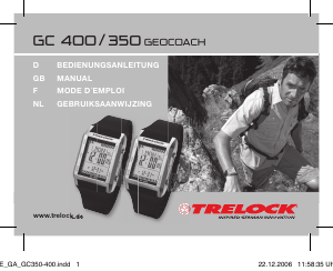 Bedienungsanleitung Trelock GC 400 Sportuhr
