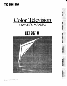 Manual Toshiba CE19G10 Television