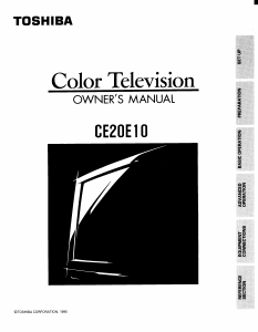 Manual Toshiba CE20E10 Television